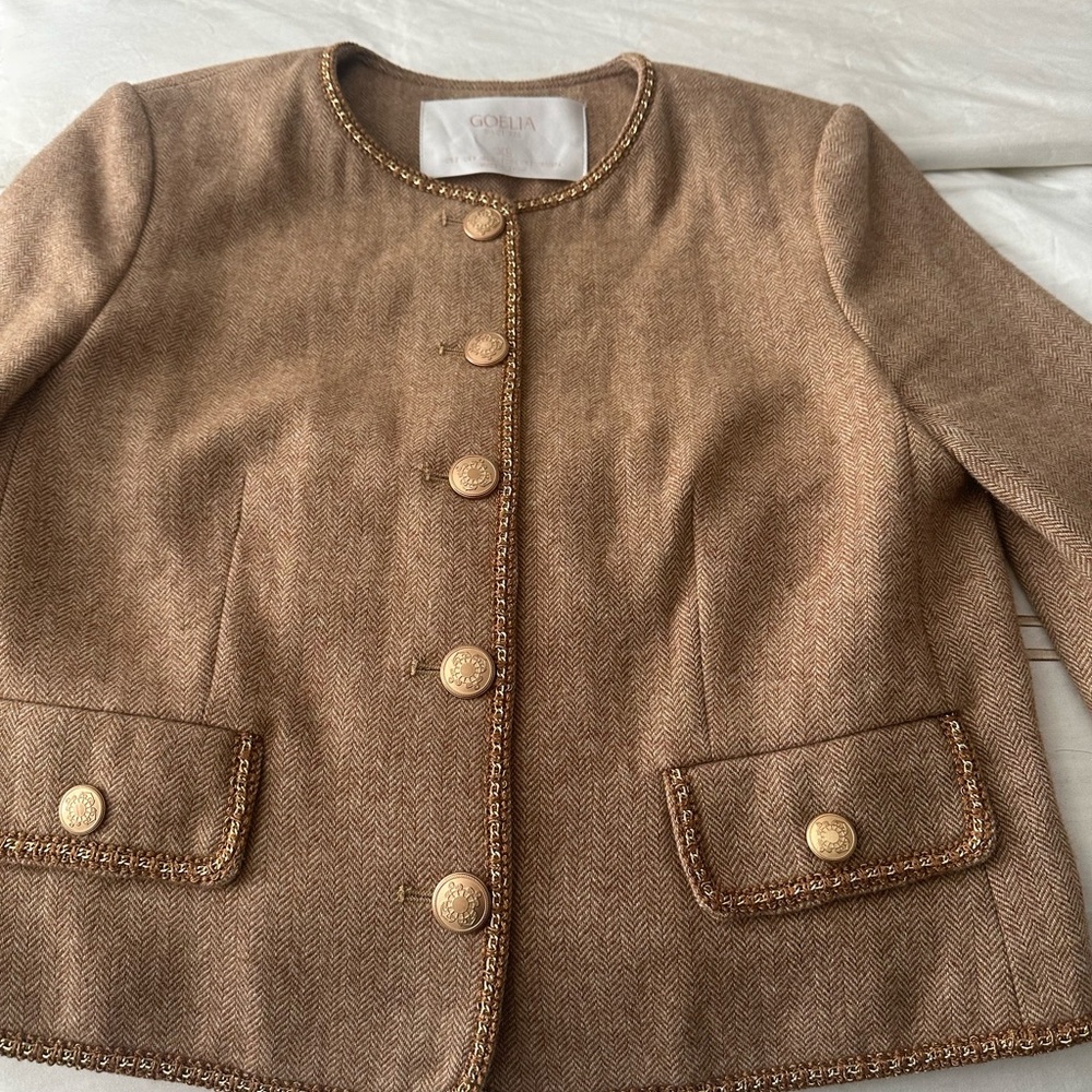 GOELIA Tan Women's Jacket - Picture 10 of 13